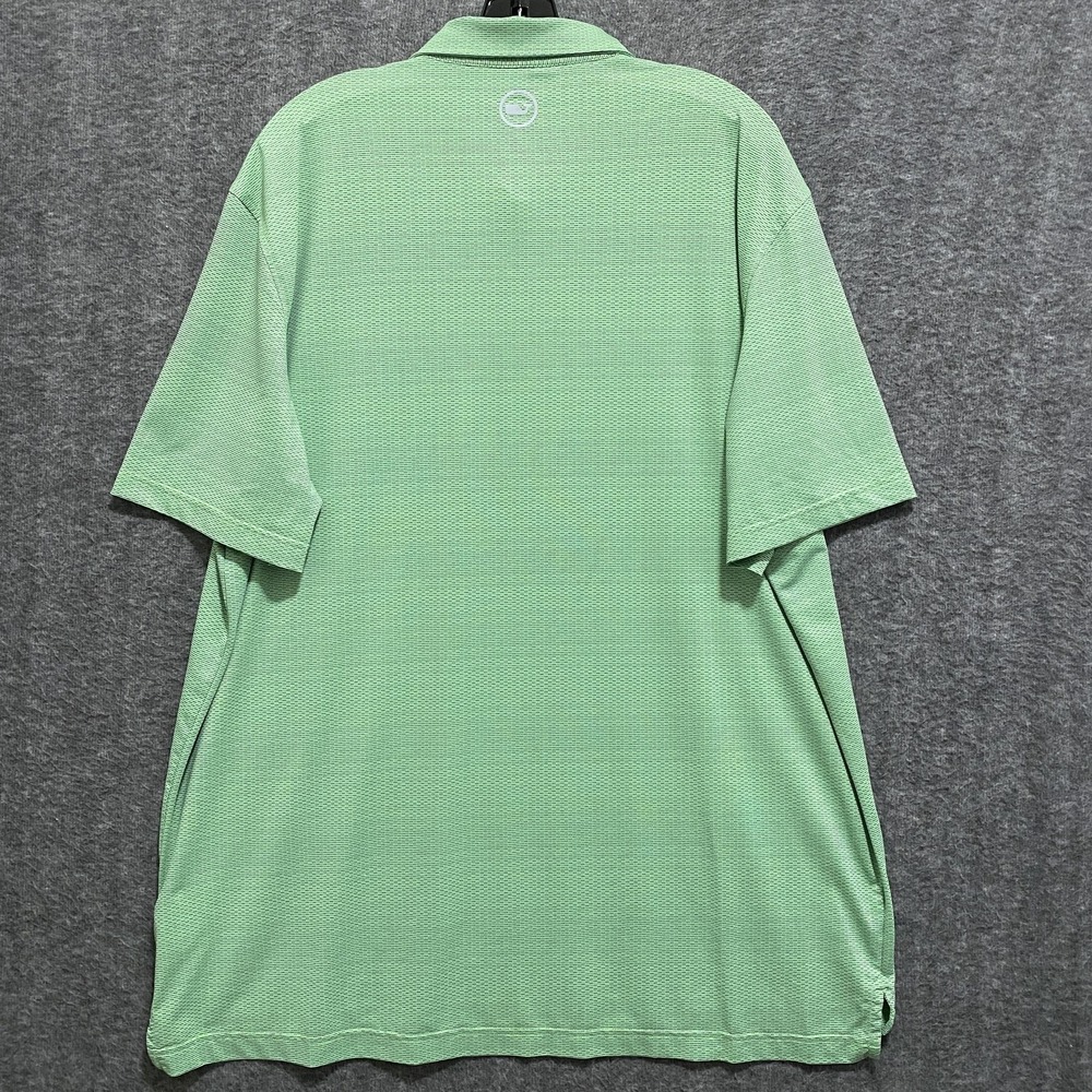 Jim Nantz Vineyard Vines Brrr Golf Polo Shirt Mens XL Green Performance Stretch - Picture 4 of 9
